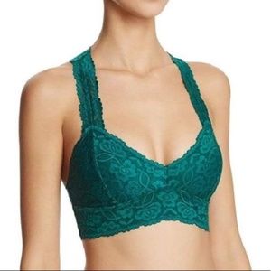 Free People Galloon Lace Racerback Bralette in Green